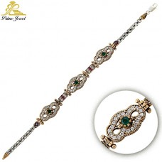 Gümüş Otantik Taşlı Biezik /Bileklik